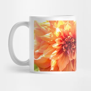 Close-up of orange dahlia Mug